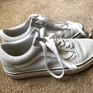 Womens Grey Vans Shoes